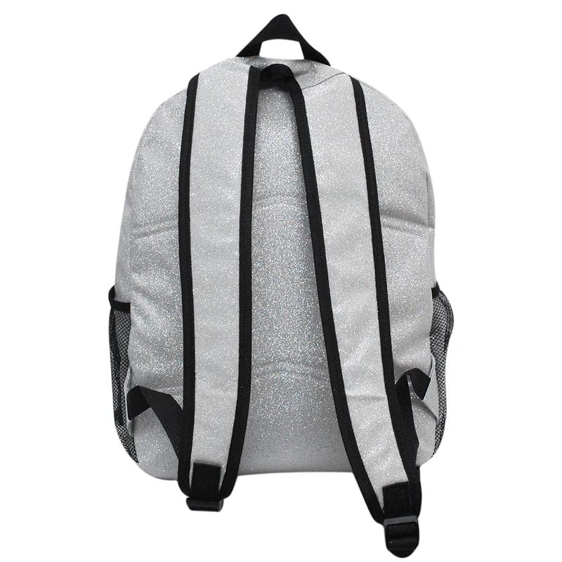 NGIL Canvas School Backpack (Glitter-Silver) - Image 3